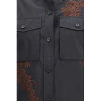 Camasi casual Dama - Camasi casual P.A.R.O.S.H. Embroidered Shirt NERO Femei (BM 19718213) - B-mall.ro