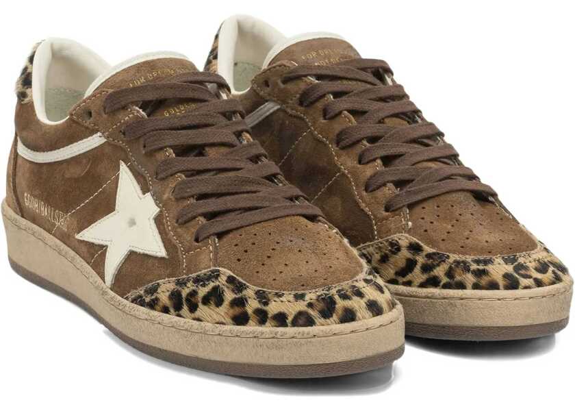 Sneakers Golden Goose Ballstar Sneakers with leopard-print pony insert BROWN/LEOPARD/SILVER Femei (BM 19718216) 2
