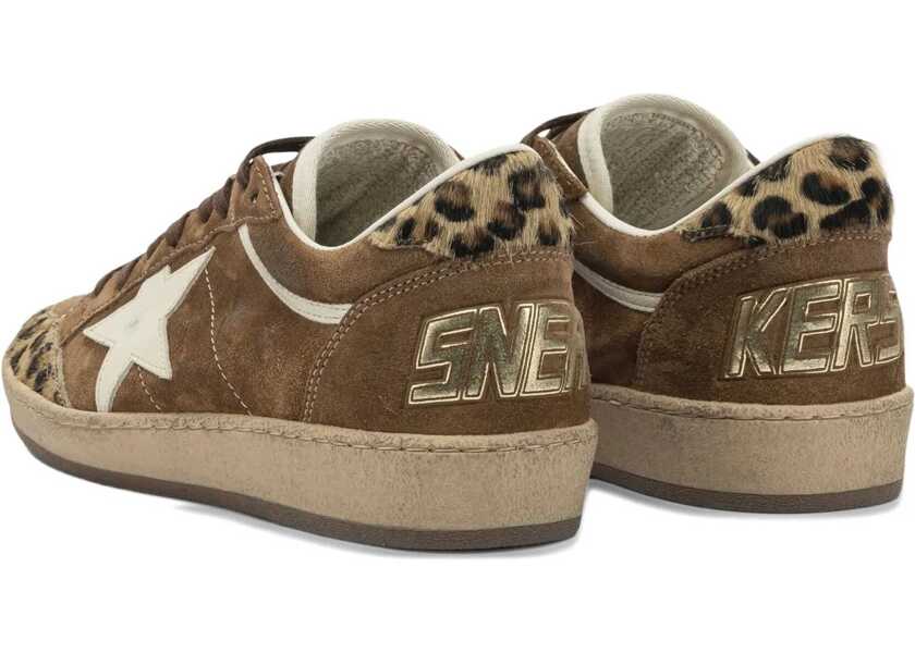 Sneakers Golden Goose Ballstar Sneakers with leopard-print pony insert BROWN/LEOPARD/SILVER Femei (BM 19718216) 3