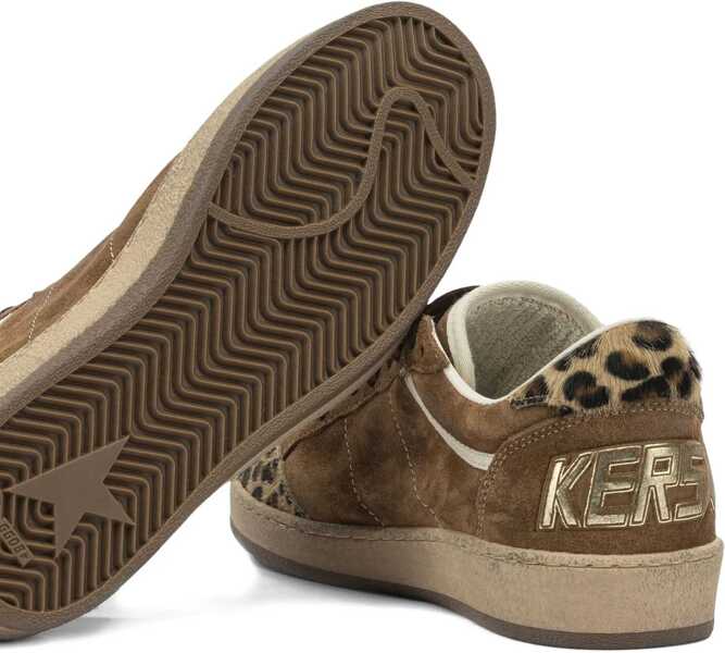 Sneakers Golden Goose Ballstar Sneakers with leopard-print pony insert BROWN/LEOPARD/SILVER Femei (BM 19718216) 4