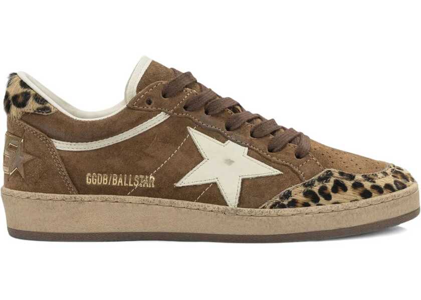 Sneakers Golden Goose Ballstar Sneakers with leopard-print pony insert BROWN/LEOPARD/SILVER Femei (BM 19718216) 1