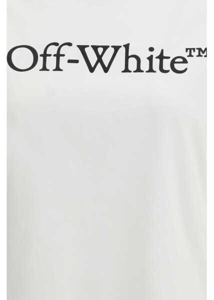 Tricouri Off-White Big Logo Bookish T-shirt WHITE-BLACK Femei (BM 19718219) 3