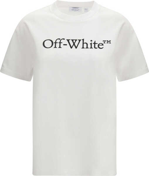 Tricouri Off-White Big Logo Bookish T-shirt WHITE-BLACK Femei (BM 19718219) 1