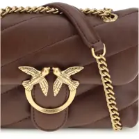 Genti de umar Dama - Genti de umar Pinko Love Baby Shoulder Bag BURGUNDY WINE-ANTIQUE GOLD Femei (BM 19718222) - B-mall.ro