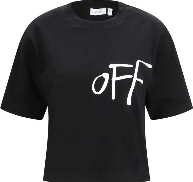 Tricouri Off-White Short-sleeve T-shirt BLACK-WHITE Femei (BM 19718231) 1