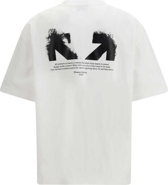 Tricouri Off-White Half Arrow Skate Logo T-shirt WHITE-BLACK Femei (BM 19718234) 2