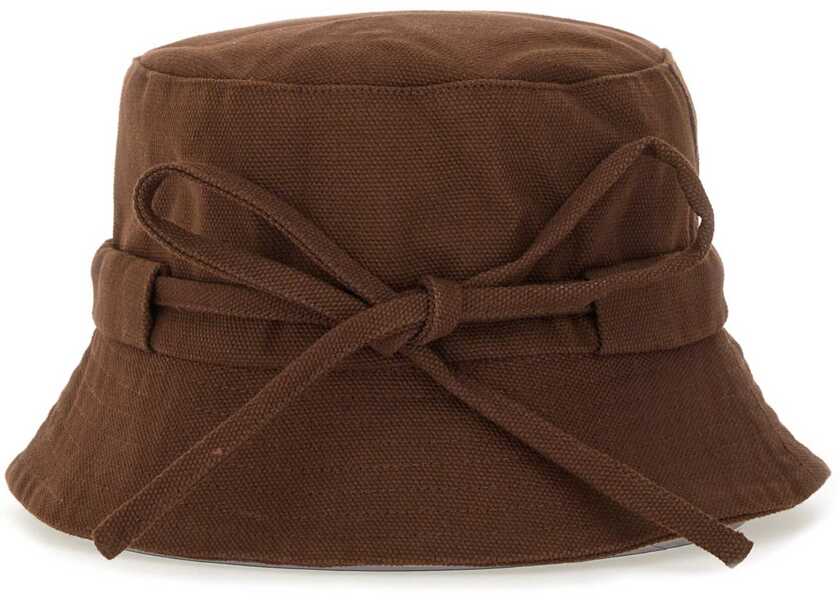 Palarii JACQUEMUS Cappello Bucket Gadjo BROWN Femei (BM 19718510) 3