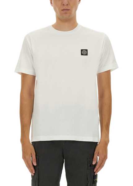 Tricouri Stone Island T-Shirt Slim Fit WHITE Barbati (BM 19718537) 2