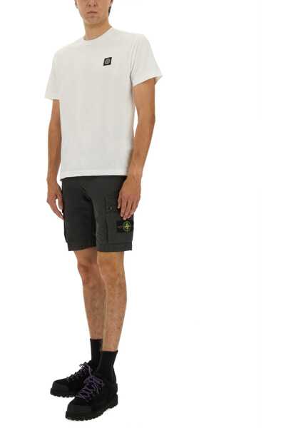 Tricouri Stone Island T-Shirt Slim Fit WHITE Barbati (BM 19718537) 4