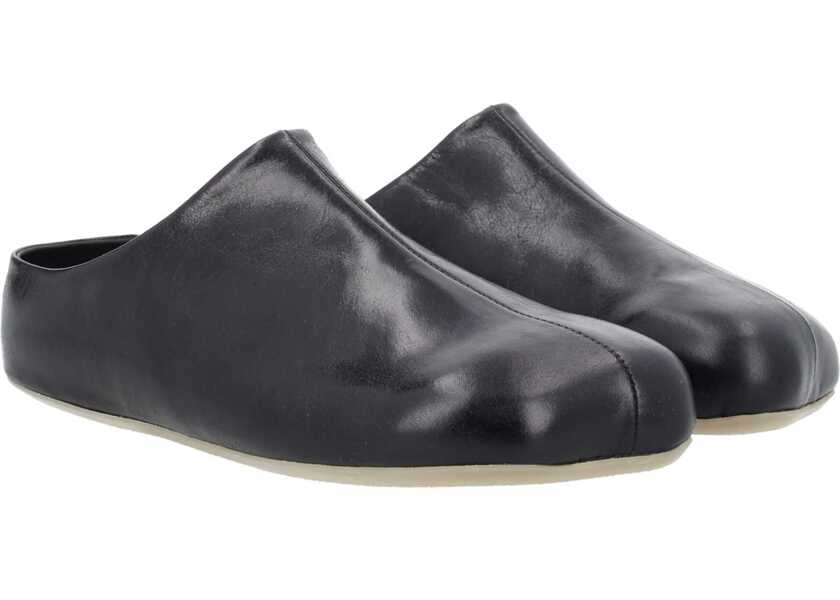 Espadrile MM6 Maison Margiela Anatomical Leather Sabot BLACK Barbati (BM 19718543) 2