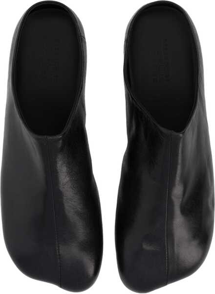 Espadrile MM6 Maison Margiela Anatomical Leather Sabot BLACK Barbati (BM 19718543) 3