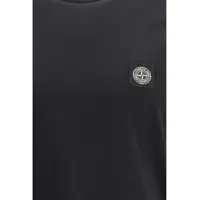 Tricouri Stone Island pentru Barbati - Tricouri Stone Island Logo-patch T-shirt BLACK Barbati (BM 19718591) - B-mall.ro