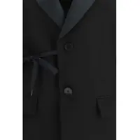 Geci Balenciaga Dama - Jachete Balenciaga Wrap tailored Jacket BLACK Femei (BM 19718597) - B-mall.ro