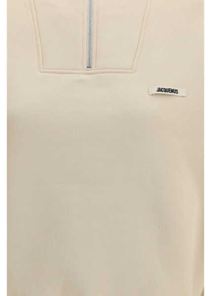 Bluze de trening JACQUEMUS Half-zip Sweatshirt LIGHT BEIGE Femei (BM 19718600) 3