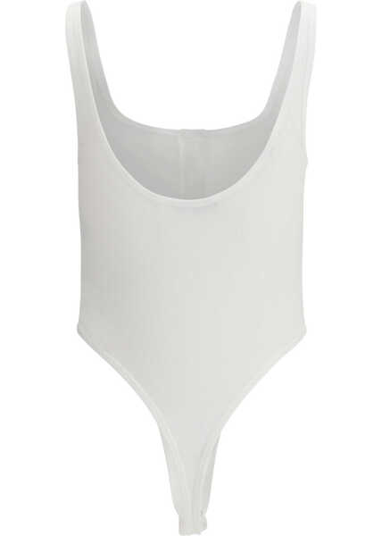 Body-uri Versace Ribbed cotton Bodysuit WHITE Femei (BM 19718603) 2
