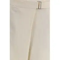 Pantaloni casual Brunello Cucinelli Dama - Pantaloni casual Brunello Cucinelli Crossed Trousers PANNA Femei (BM 19718609) - B-mall.ro