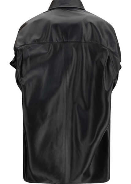 Camasi casual Balenciaga Tucked Sleeves Shirt BLACK Femei (BM 19718612) 2