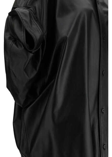 Camasi casual Balenciaga Tucked Sleeves Shirt BLACK Femei (BM 19718612) 3