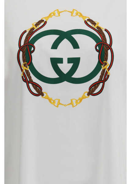 Tricouri Gucci Cotton jersey T-shirt WHITE/MC Femei (BM 19718621) 3