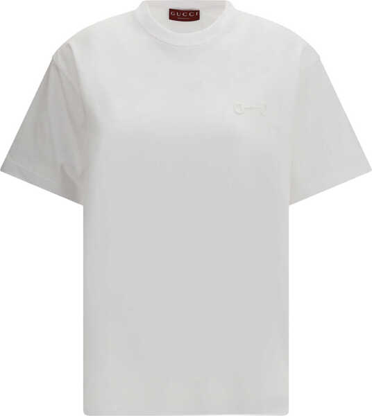 Tricouri Gucci Cotton jersey T-shirt WHITE/MIX Femei (BM 19718627) 1