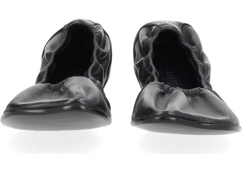 Balerini MM6 Maison Margiela Leather Ballerina BLACK Femei (BM 19718639) 3