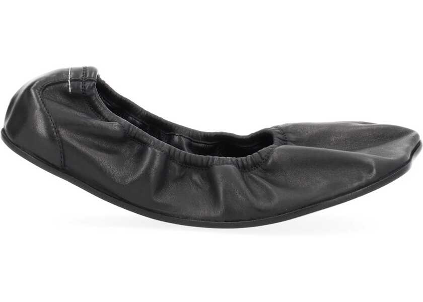 Balerini MM6 Maison Margiela Leather Ballerina BLACK Femei (BM 19718639) 1