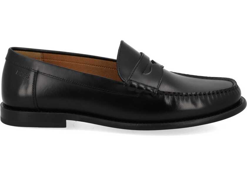 Mocasini Hugo Boss Leather Loafer BLACK Barbati (BM 19718660) 1