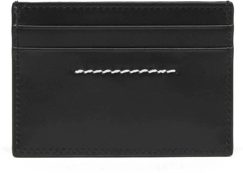 Portofele MM6 Maison Margiela Card Holder With Logo BLACK Barbati (BM 19718732) 2