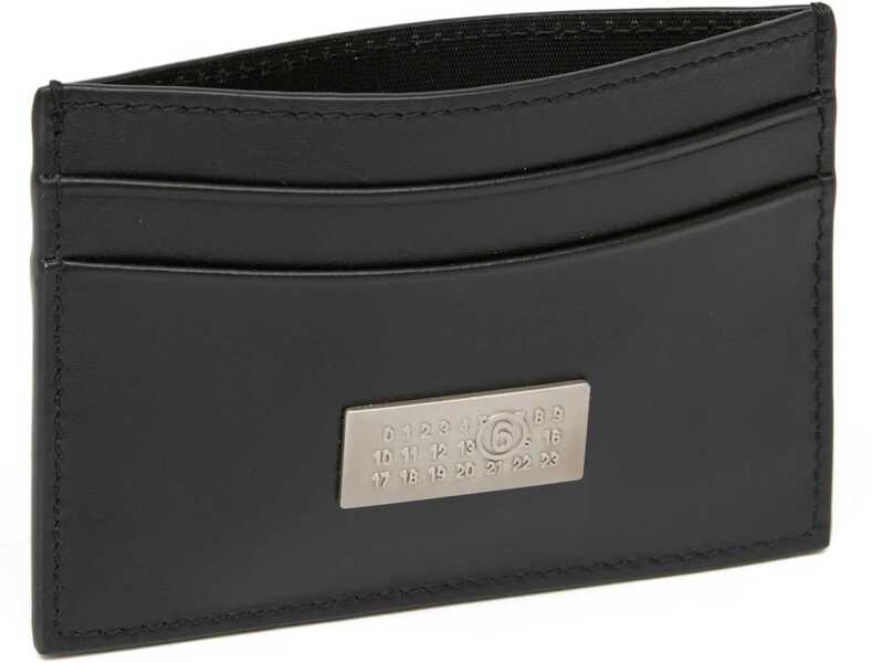 Portofele MM6 Maison Margiela Card Holder With Logo BLACK Barbati (BM 19718732) 3