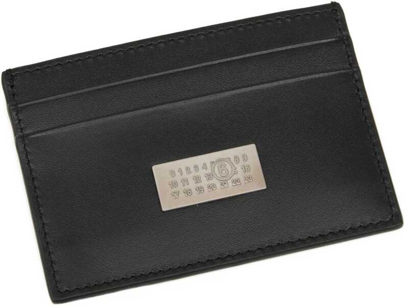 Portofele MM6 Maison Margiela Card Holder With Logo BLACK Barbati (BM 19718732) 4