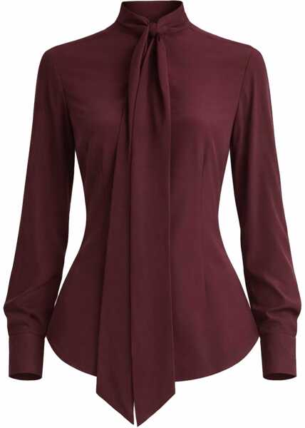 Bluze Stella McCartney Silk Shirt BORDEAUX Femei (BM 19718744) 1