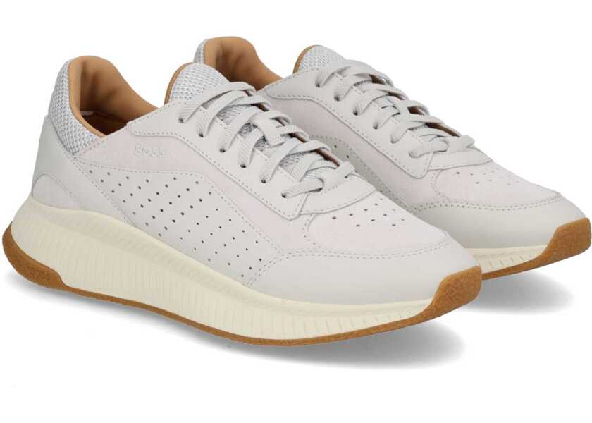 Sneakers Hugo Boss Leather Sneaker GREY Barbati (BM 19718756) 2