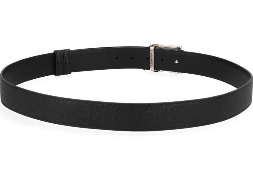 Curele Dolce & Gabbana Leather Belt BLACK Barbati (BM 19718768) 3