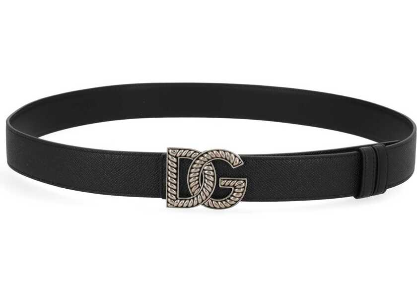Curele Dolce & Gabbana Leather Belt BLACK Barbati (BM 19718768) 1