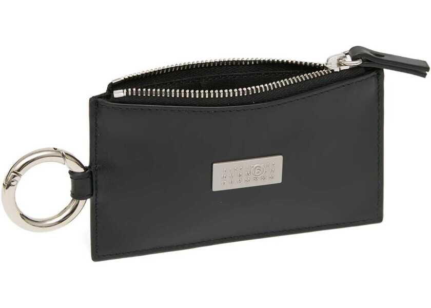 Portofele MM6 Maison Margiela Zippered Card Holder BLACK Barbati (BM 19718783) 3