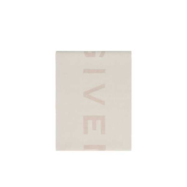 Esarfe Givenchy Givenchy Wool and cashmere scarf Beige Barbati (BM 19719039) 2