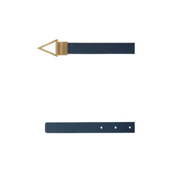 Curele Bottega Veneta Bottega Veneta Reversible Leather Belt Blue Femei (BM 19719051) 2