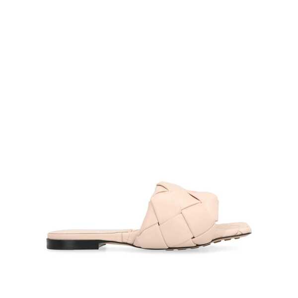 Sandale Bottega Veneta Bottega Veneta  Lido Leather Flat Sandals Pink Femei (BM 19719078) 1
