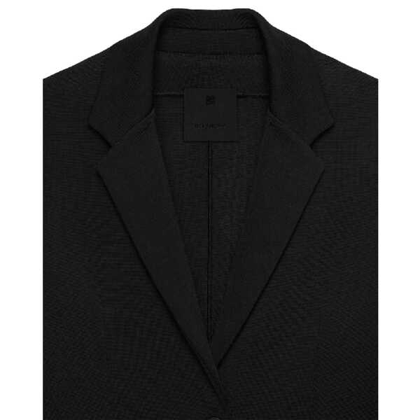 Jachete Givenchy GIVENCHY Black Slim Fit Tailored Jacket Black Femei (BM 19719462) 3
