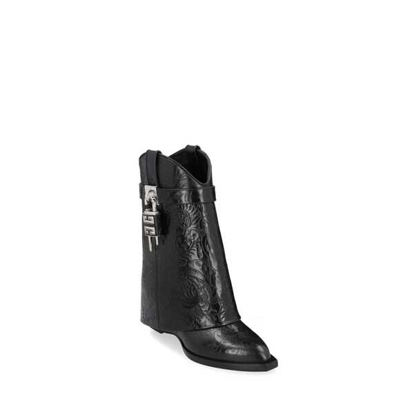 Bocanci Givenchy Givenchy Lock Cowboy Boots Black Femei (BM 19719504) 2