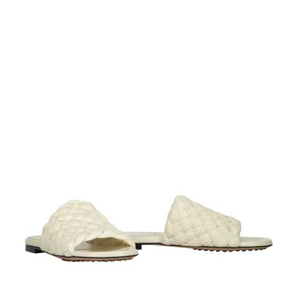 Saboti Bottega Veneta Bottega Veneta Leather mules White Femei (BM 19719507) 2
