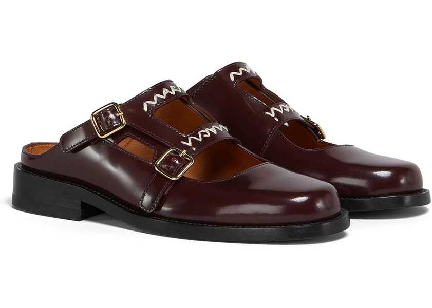 Sandale Marni Moccasin Sabot Bambi 3.0 BORDEAUX Femei (BM 19719560) 2
