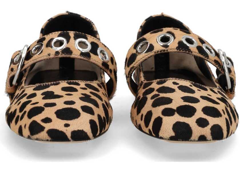 Balerini AEYDE Uma Mary-Jane Shoe With Eyelets ANIMALIER Femei (BM 19719635) 3