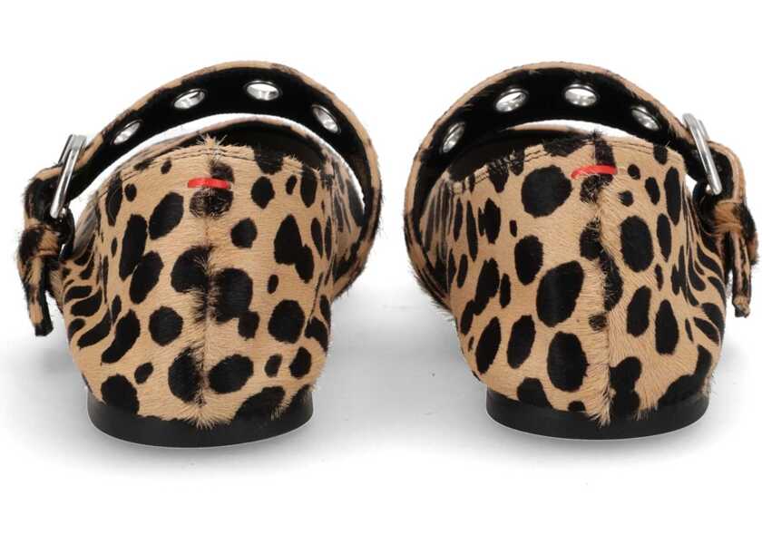 Balerini AEYDE Uma Mary-Jane Shoe With Eyelets ANIMALIER Femei (BM 19719635) 4