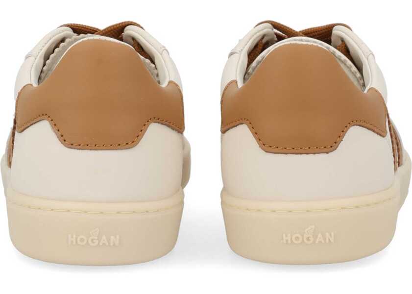 Sneakers Hogan Leather Sneaker BEIGE Femei (BM 19719686) 4