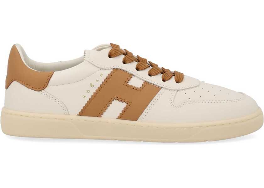 Sneakers Hogan Leather Sneaker BEIGE Femei (BM 19719686) 1