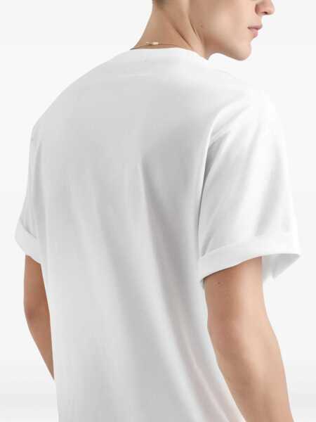 Tricouri Dolce & Gabbana T-Shirt With Logo WHITE Barbati (BM 19719695) 4