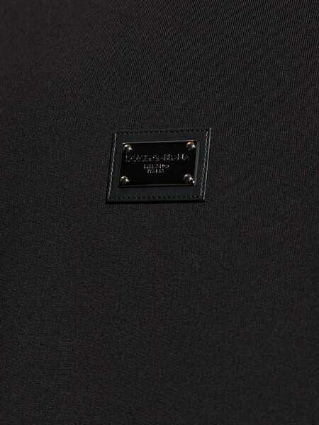 Bluze de trening Dolce & Gabbana Sweatshirt With Logo Patch BLACK Barbati (BM 19719707) 5