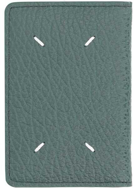 Portofele Maison Margiela Leather Card Holder GREEN Barbati (BM 19719710) 2
