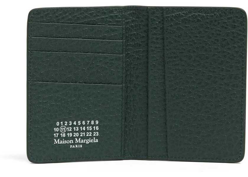 Portofele Maison Margiela Leather Card Holder GREEN Barbati (BM 19719710) 4